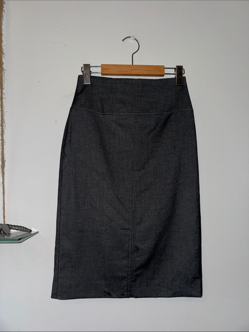Vintage Le Chateau Charcoal Pencil Skirt